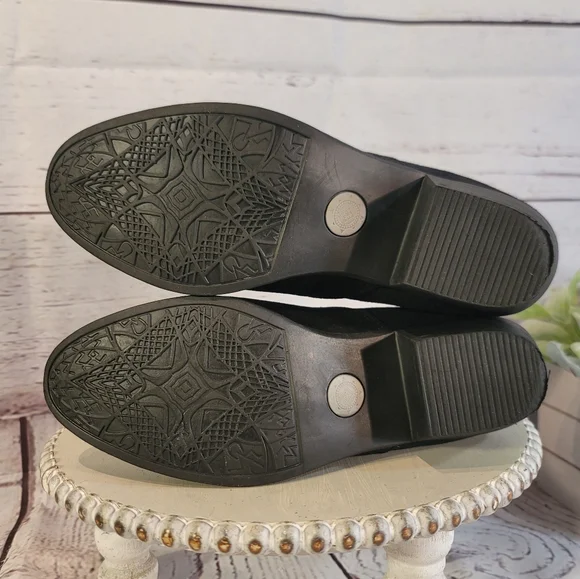 Ruff Hewn Eastern Women's Black Suede Ankle Boots Size 8.5M - Picture 10 of 12